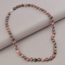 картинка Бусы 'SUNSTONES' Родонит Серебро(925) 49 см от магазина Wolves