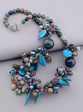 картинка Бусы Яшма Перламутр 60 см от магазина Wolves