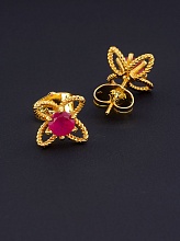 картинка Серьги 'XUPING' Фианит (позолота 18к) от магазина Wolves