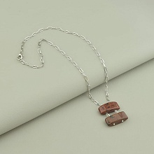 картинка Подвеска 'SUNSTONES' Обсидиан 48 см от магазина Wolves