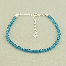 картинка Браслет 'SUNSTONES' Шпинель Серебро(925) 18 5 см от магазина Wolves