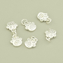 картинка Кулон Фианит 11х10мм (родий) от магазина Wolves