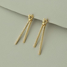 картинка Серьги Фианит 'XUPING' (позолота 18к) от магазина Wolves