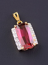 картинка Кулон 'XUPING' Фианит (позолота-родий) от магазина Wolves