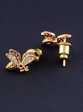 картинка Серьги Фианит 'Saiya' (позолота 18к) от магазина Wolves