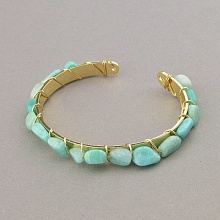 картинка Браслет 'FJ' Агат Бижутерный сплав 17 см от магазина Wolves