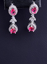 картинка Серьги 'Big Dipper' Фианит (родий) от магазина Wolves