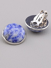 картинка Клипсы с содалитом от магазина Wolves