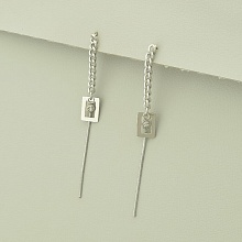 картинка Серьги 'XUPING' (родий) от магазина Wolves