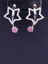 картинка Серьги 'XUPING' Фианит (родий) от магазина Wolves