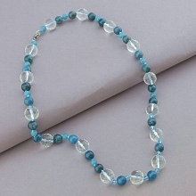 картинка Бусы 'SUNSTONES' Апатит Горный хрусталь Чешский хрусталь 51 см от магазина Wolves