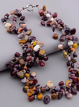 картинка Бусы Яшма Чешский хрусталь 50 см от магазина Wolves