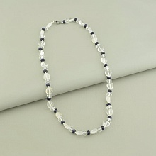 картинка Бусы 'SUNSTONES' Горный хрусталь Каирская ночь Чешский хрусталь 49 см от магазина Wolves