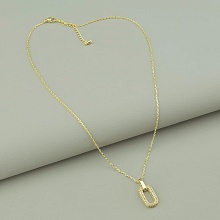 картинка Подвеска 'Saiya' Фианит 40 см (позолота 18к (лимонная)) от магазина Wolves