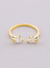 картинка Кольцо 'FJ' Сrystal Бижутерный сплав от магазина Wolves