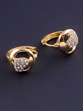 картинка Серьги 'XUPING' Фианит  (позолота 18к) от магазина Wolves