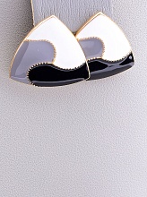 картинка Серьги Эмаль Эмаль 'FJ' от магазина Wolves