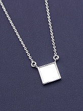 картинка Подвеска 'XUPING' Перламутр 44 см (родий) от магазина Wolves