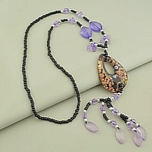 картинка Бусы 'SUNSTONES' Муранское стекло Бисер 70 см от магазина Wolves