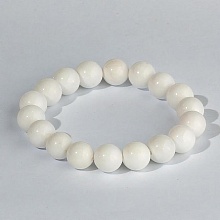 картинка Элитный Браслет Агат (белый) на резинке от магазина Wolves