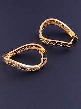 картинка Серьги 'Pataya' Фианит (позолота 18к) от магазина Wolves