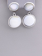 картинка Серьги 'Stainless Steel' Перламутр от магазина Wolves