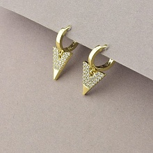 картинка Серьги 'XUPING' Фианит (позолота 18к (лимонная)) от магазина Wolves