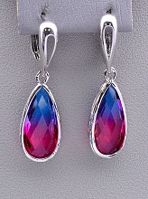 картинка Серьги 'Pataya' Фианит  (родий) от магазина Wolves