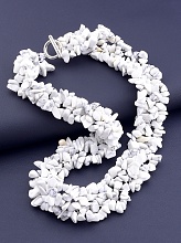 картинка Бусы Кахолонг 45 см от магазина Wolves