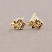 картинка Серьги 'XUPING' Фианит (позолота 18к) от магазина Wolves