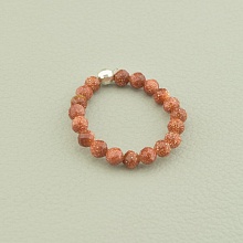 картинка Кольцо 'SUNSTONES' Золотой Песок Серебро(925) от магазина Wolves