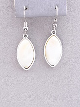 картинка Серьги Перламутр 40x10мм от магазина Wolves