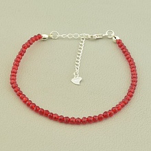 картинка Браслет 'SUNSTONES' Шпинель Серебро(925) 19 см от магазина Wolves