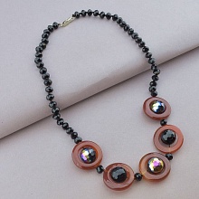 картинка Бусы Сердолик Чешский хрусталь 55 см от магазина Wolves