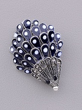 картинка Брошь Сrystal 40x25мм от магазина Wolves