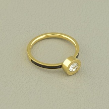 картинка Кольцо 'XUPING' Фианит (позолота 18к (лимонная)) от магазина Wolves