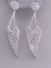 картинка Серьги Фианит 'XUPING' (родий) от магазина Wolves