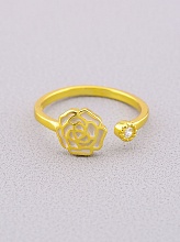 картинка Кольцо 'FJ' Сrystal Бижутерный сплав от магазина Wolves