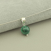 картинка Кулон 'SUNSTONES' Малахит Серебро(925) от магазина Wolves