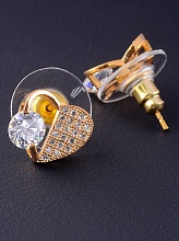 картинка Серьги Фианит 'Saiya' (позолота 18к) от магазина Wolves