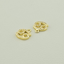 картинка Кулон Фианит 8х9 (позолота 18к (лимонная)) от магазина Wolves