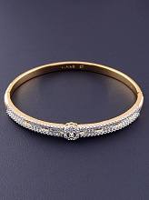 картинка Браслет 'XUPING' Фианит 17 см (позолота-родий) от магазина Wolves