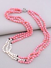 картинка Бусы Коралл Чешский хрусталь 59 см от магазина Wolves