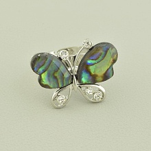 картинка Кольцо металлическое с Галиотисом, разноцветное от магазина Wolves