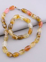 картинка Бусы+Браслет Халцедон 45 см от магазина Wolves