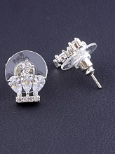 картинка Серьги 'Big Dipper' Фианит (родий) от магазина Wolves