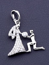 картинка Кулон 'XUPING' Фианит  (родий) от магазина Wolves