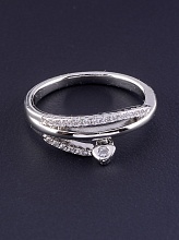 картинка Кольцо 'XUPING' Фианит (родий) от магазина Wolves