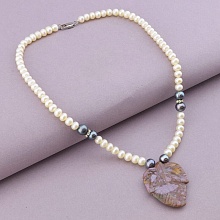 картинка Бусы Жемчуг Яшма 43 см от магазина Wolves