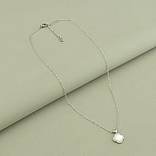 картинка Подвеска 'Stainless Steel' Перламутр 40 см (родий) от магазина Wolves